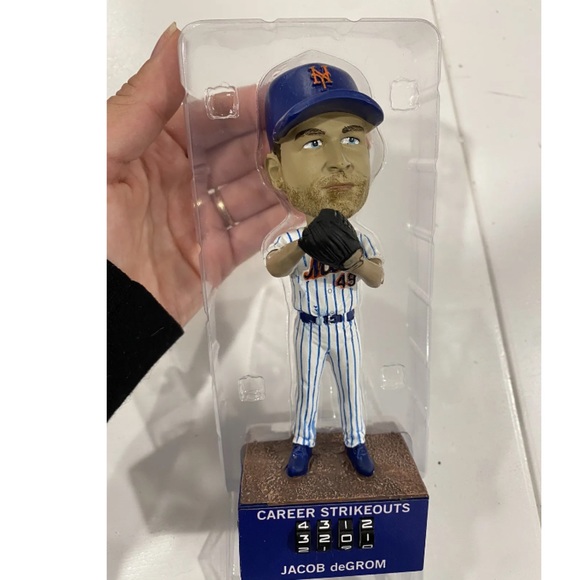 Jacob Degrom Bobble Head Counter Citifield 2022 New - Picture 3 of 5